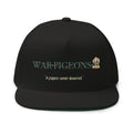 Black Century Archive Cap with War Pigeons quote artwork
