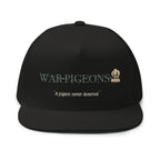 Black Century Archive Cap with War Pigeons quote artwork
